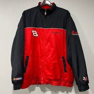 Vintage Chase Dale Earnhardt Jr. Windbreaker NASCAR Jacket Men's Large #8 Bud